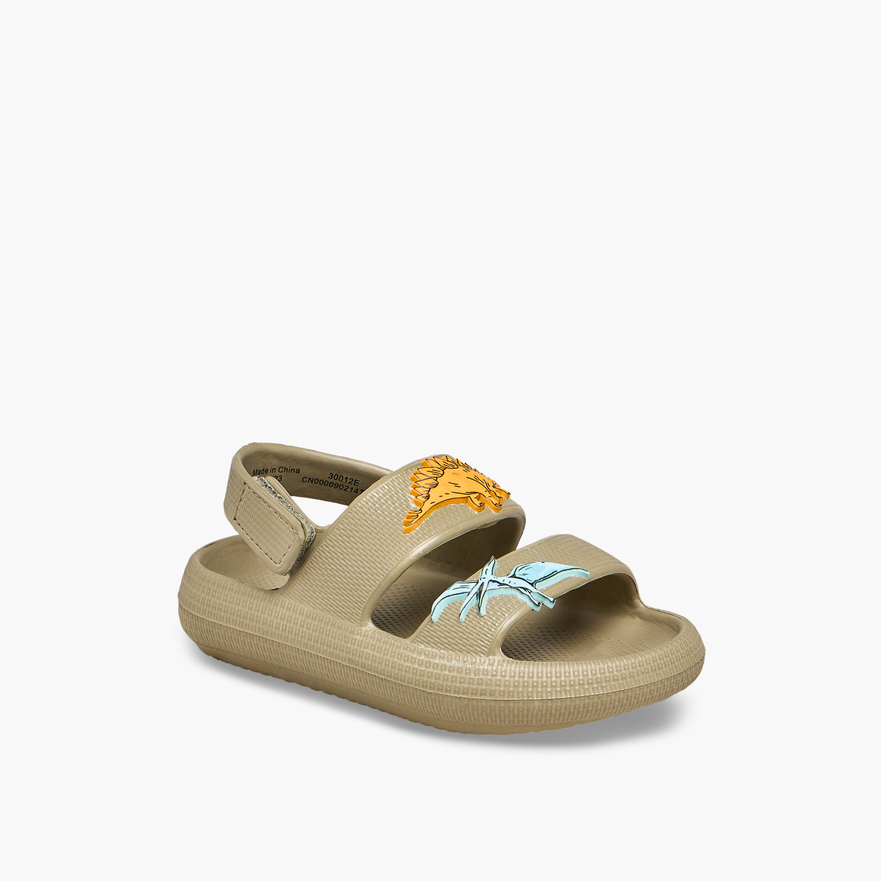Aqua Boys Dinosaur Applique Clogs-boys-shoes-flipflopsandslides-image-2