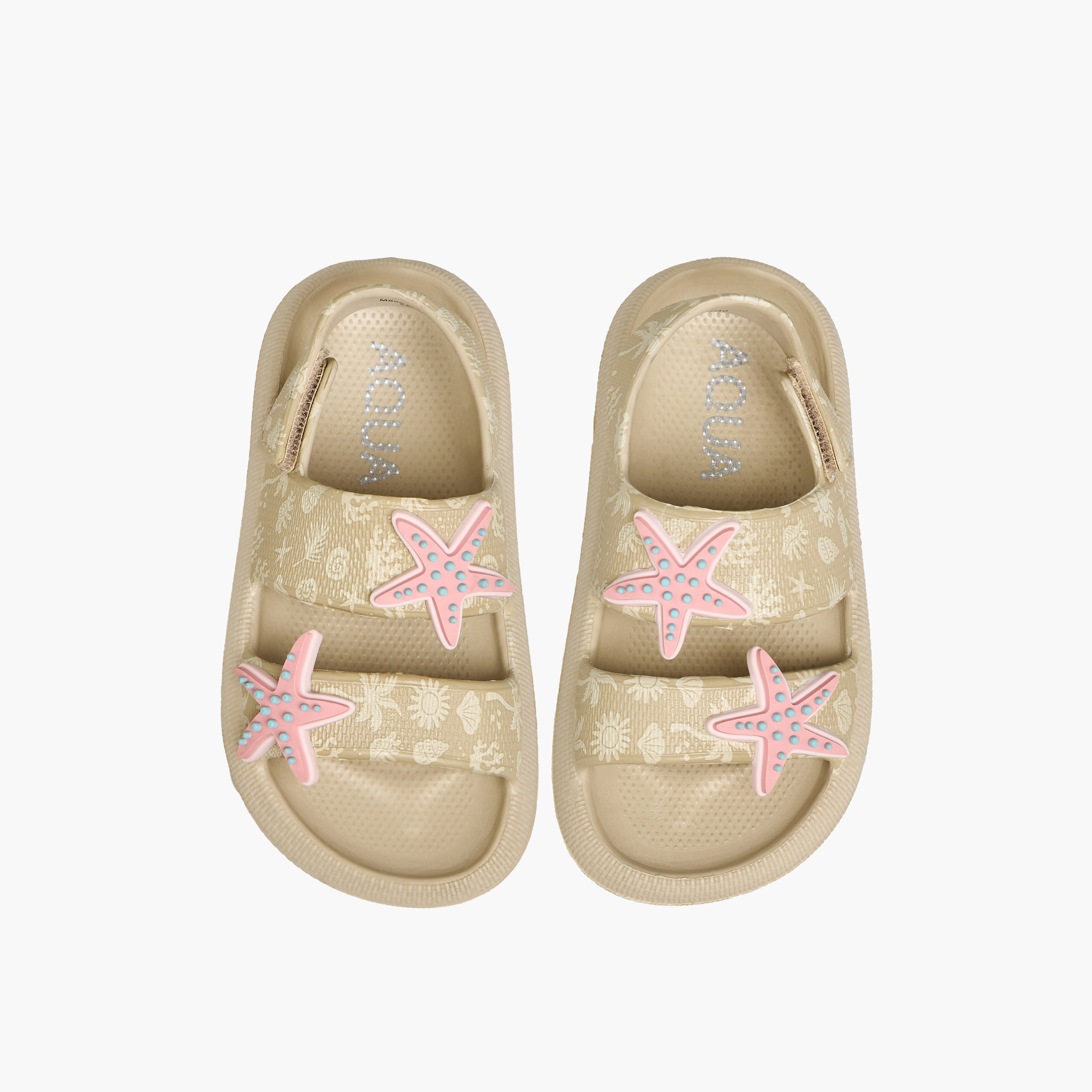 صندل كلوج بشريط إغلاق لاصق للبنات من أكوا-girls-shoes-flipflopsandslides-image-1