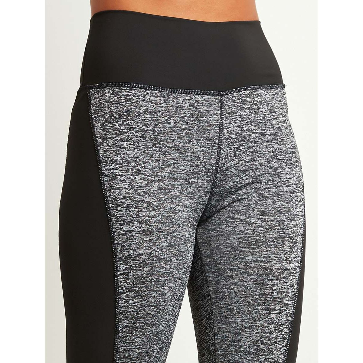 Styli Color Block Panel Melange Activewear Leggings-women-clothing-bottoms-leggings-image-5