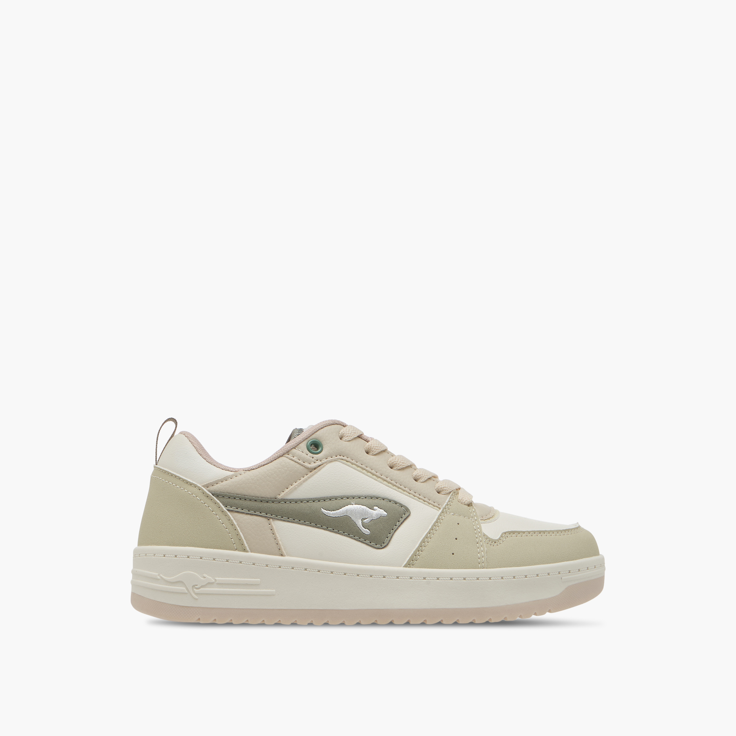KangaROOS Women's Panelled Sneakers with Lace-Up Closure-women-shoes-sneakers-image-3