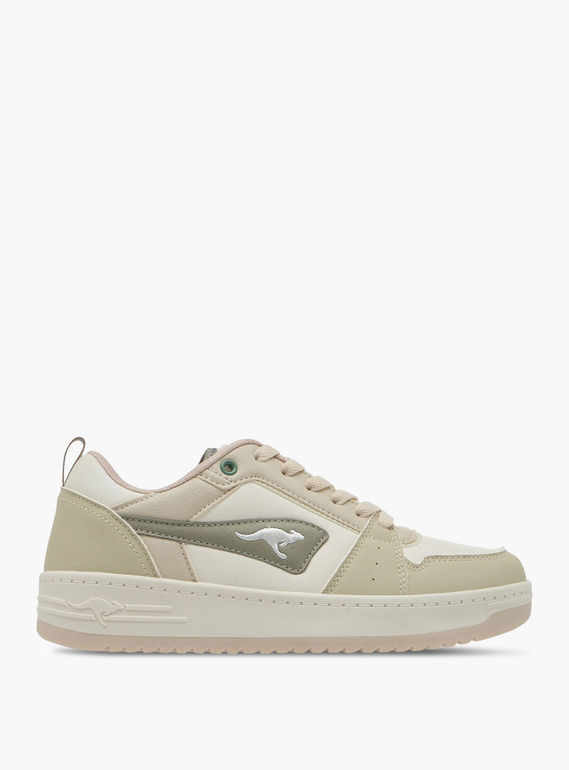 KangaROOS Women's Panelled Sneakers with Lace-Up Closure-women-shoes-sneakers-image-3