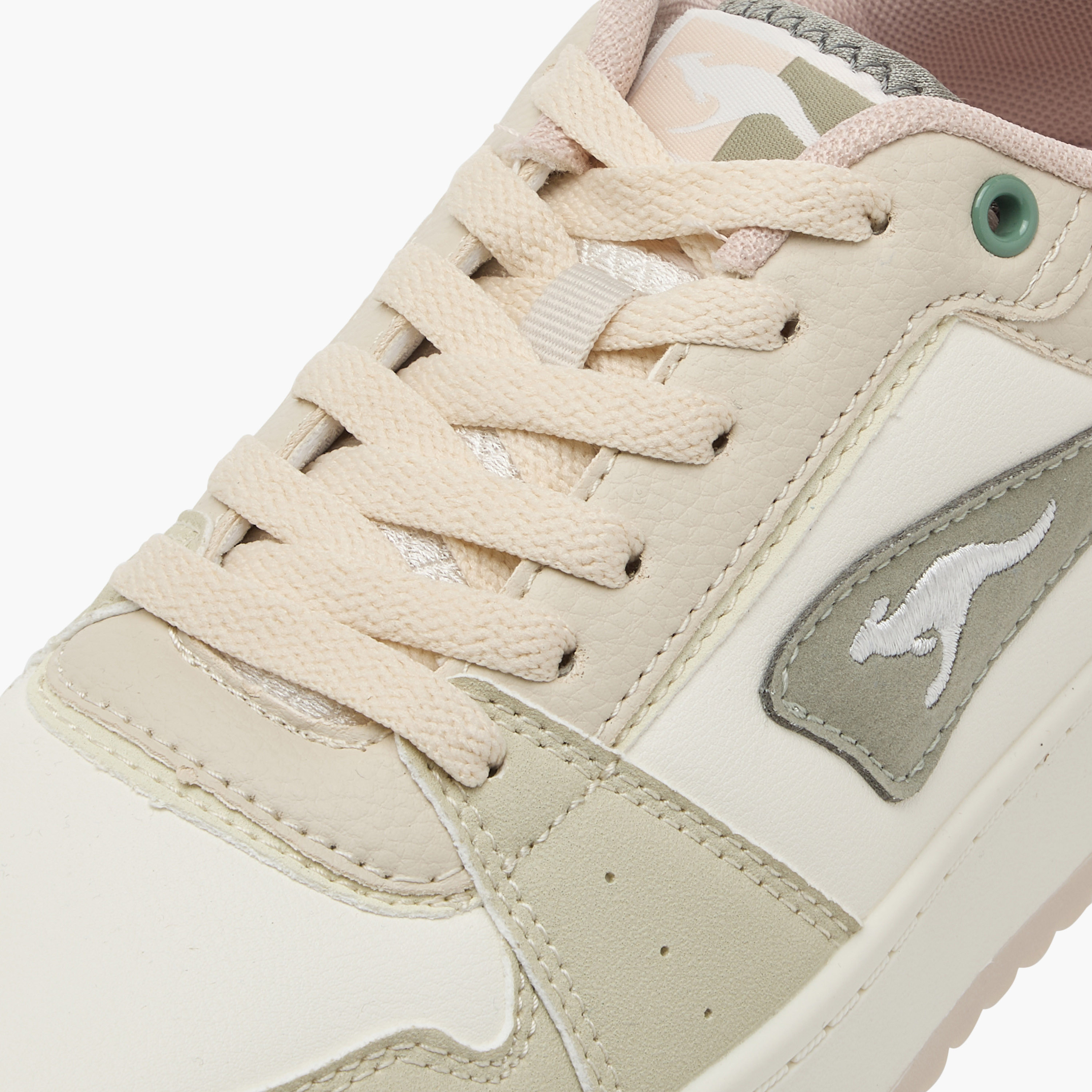 KangaROOS Women's Panelled Sneakers with Lace-Up Closure-women-shoes-sneakers-image-4