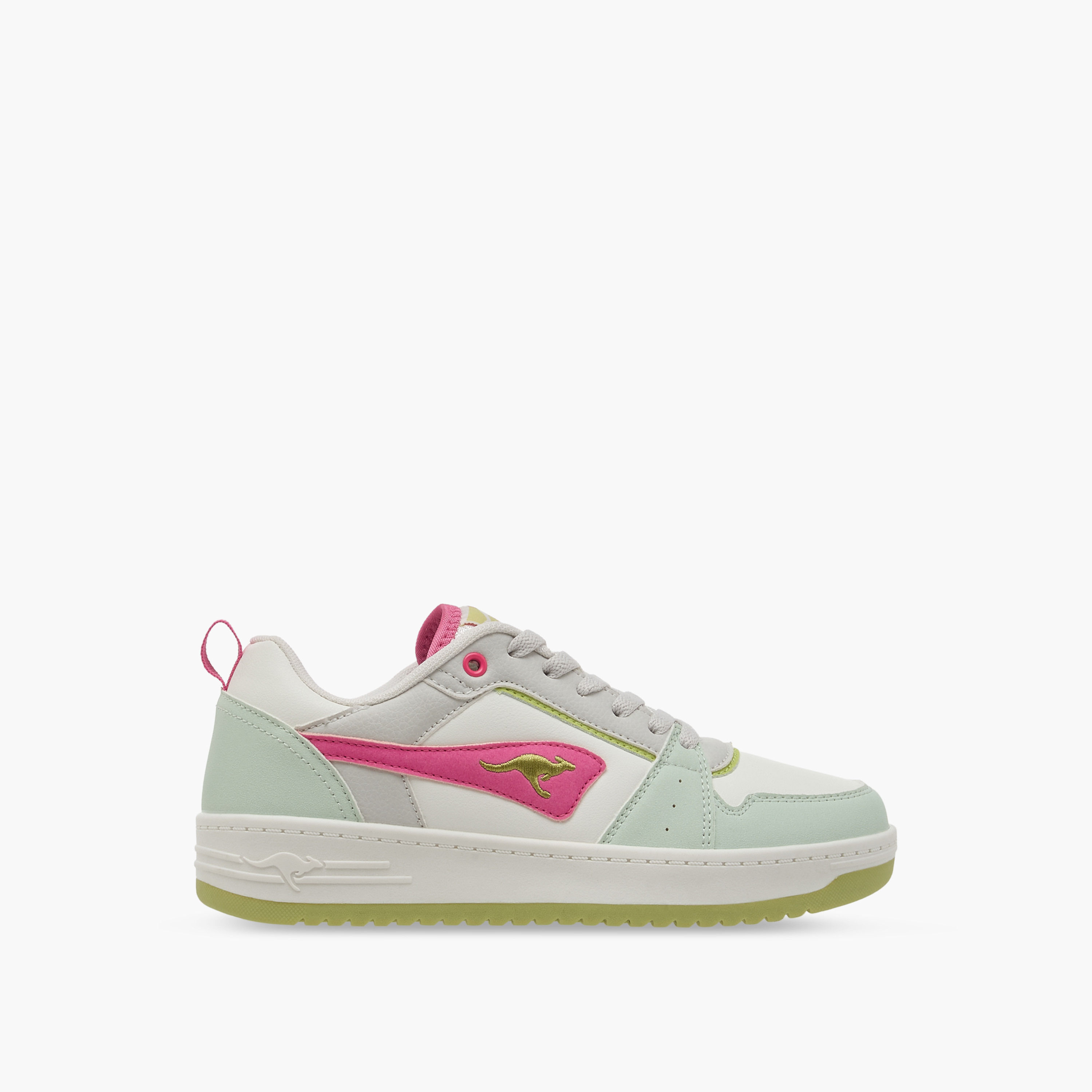 KangaROOS Women's Panelled Sneakers with Lace-Up Closure-women-shoes-sneakers-image-3