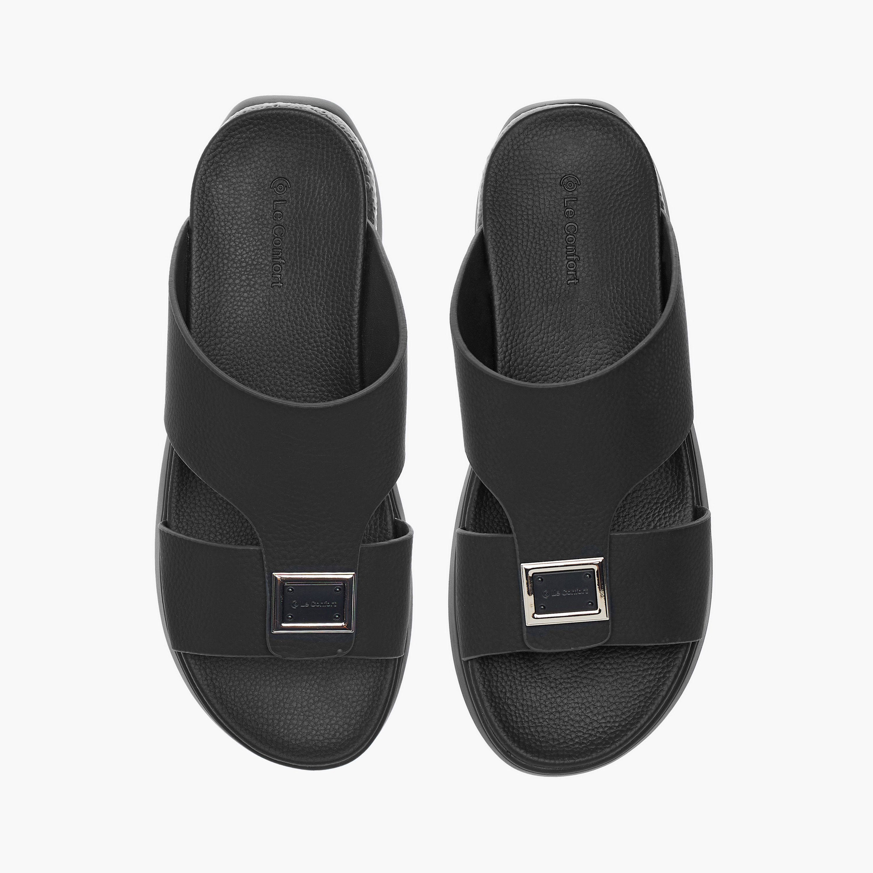Le Confort Metal Accent Slip-on Comfort Sandals-men-shoes-sandals-image-1