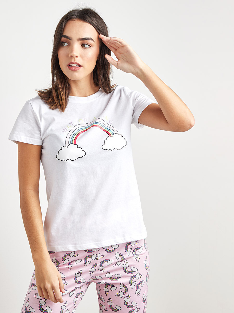 Styli Printed T-shirt and Pyjama Set-women-clothing-nightwear-pyjamas-longsets-image-2