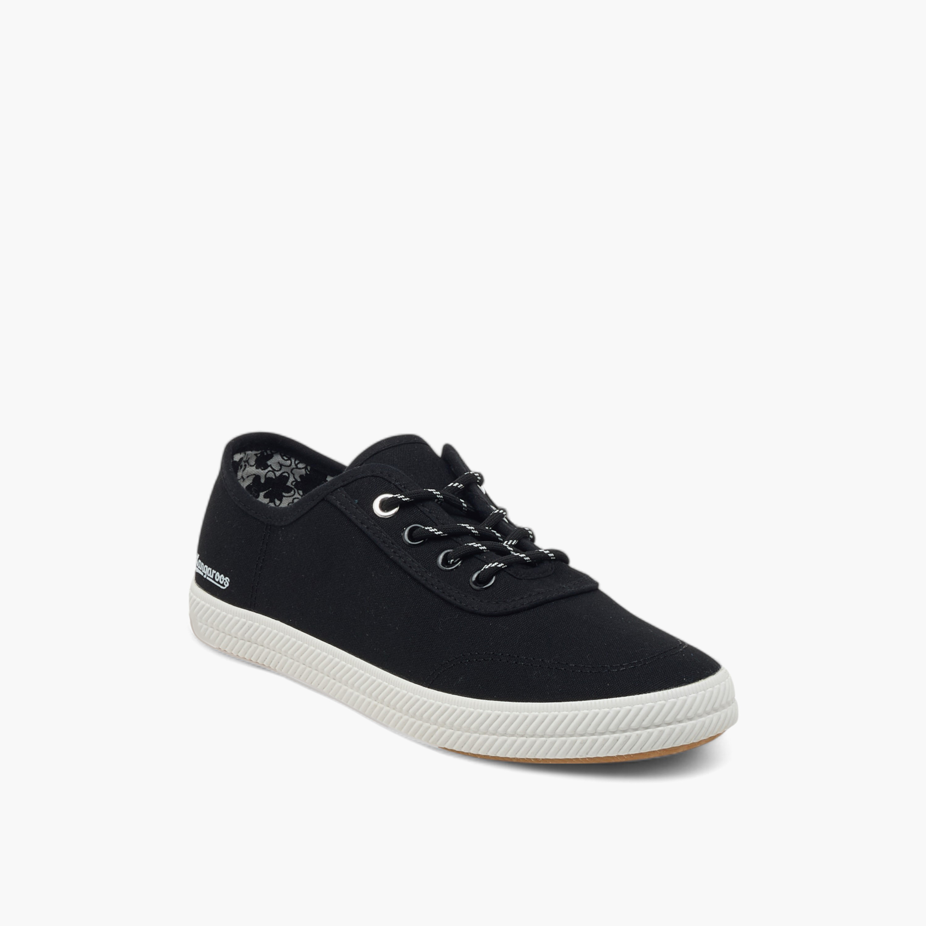 KangaROOS Women's Logo Detail Sneakers with Lace-Up Closure-women-shoes-sneakers-image-2