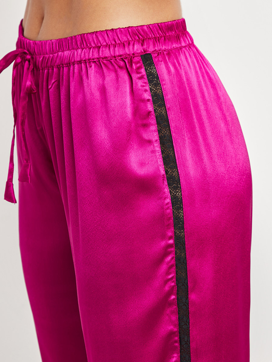 Styli Lace Trim Button Through Top and Pyjama Set-women-clothing-nightwear-pyjamas-longsets-image-5