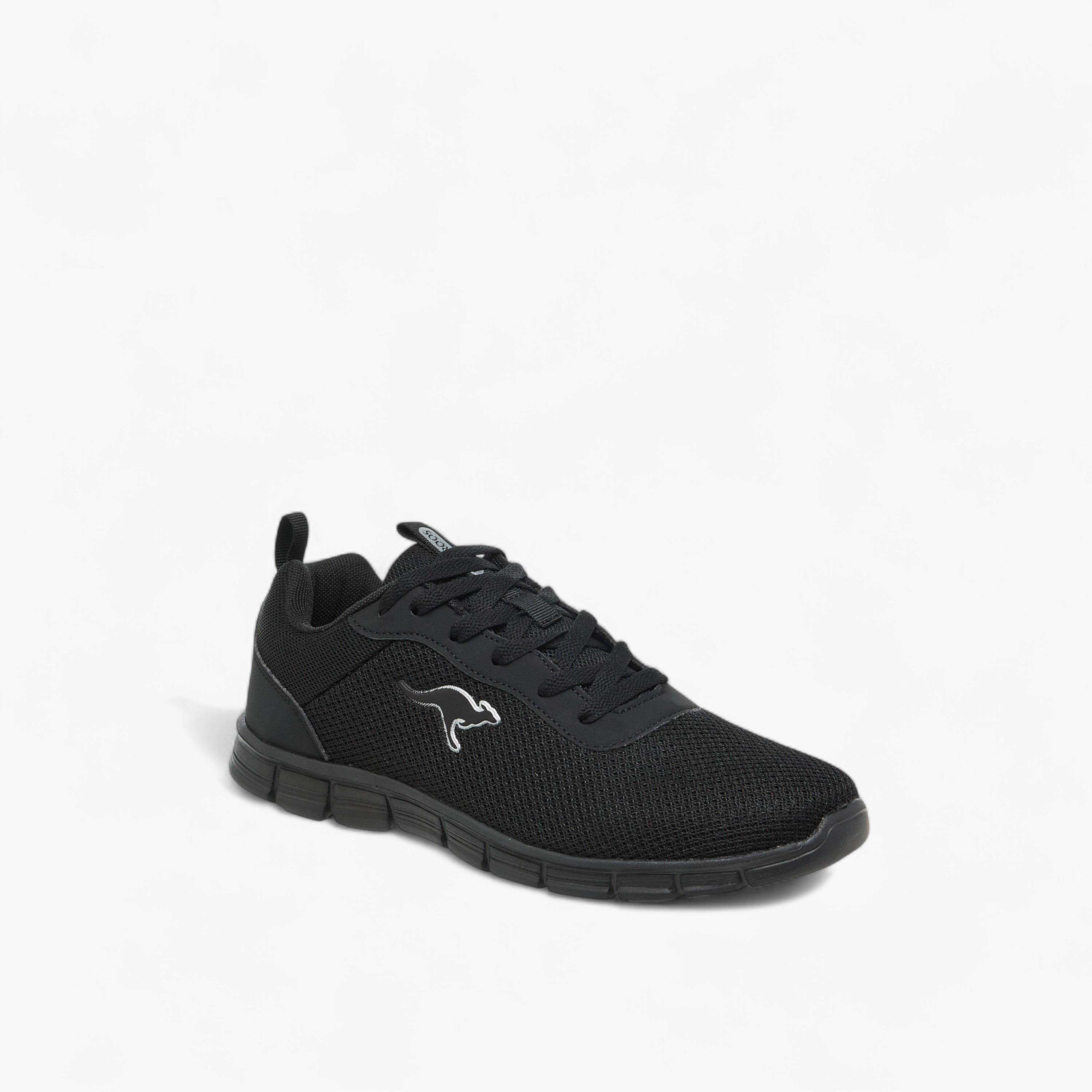 KangaROOS Women's Logo Applique Sports Shoes with Lace-Up Closure-women-shoes-sports-image-2
