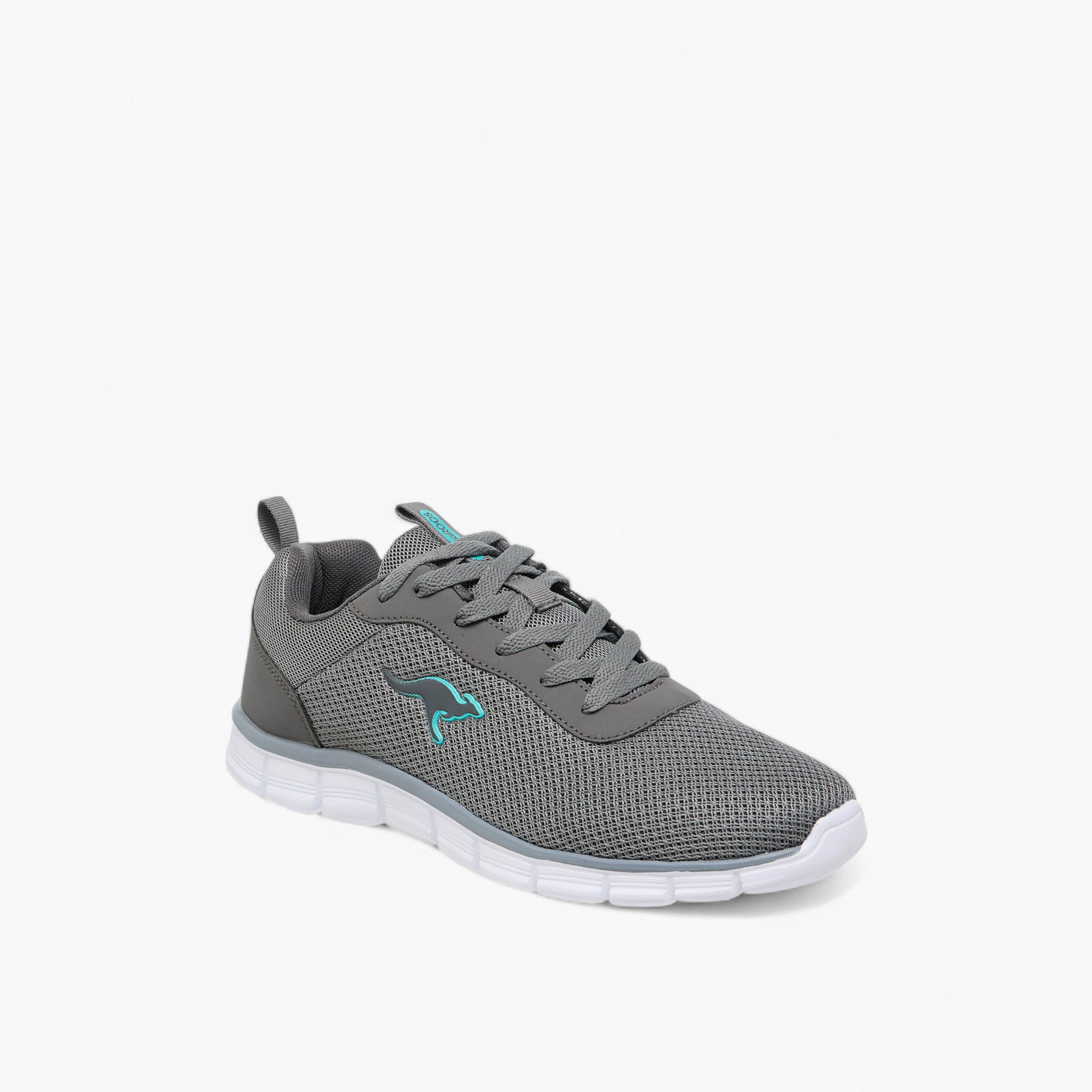 KangaROOS Women's Logo Applique Sports Shoes with Lace-Up Closure-women-shoes-sports-image-3