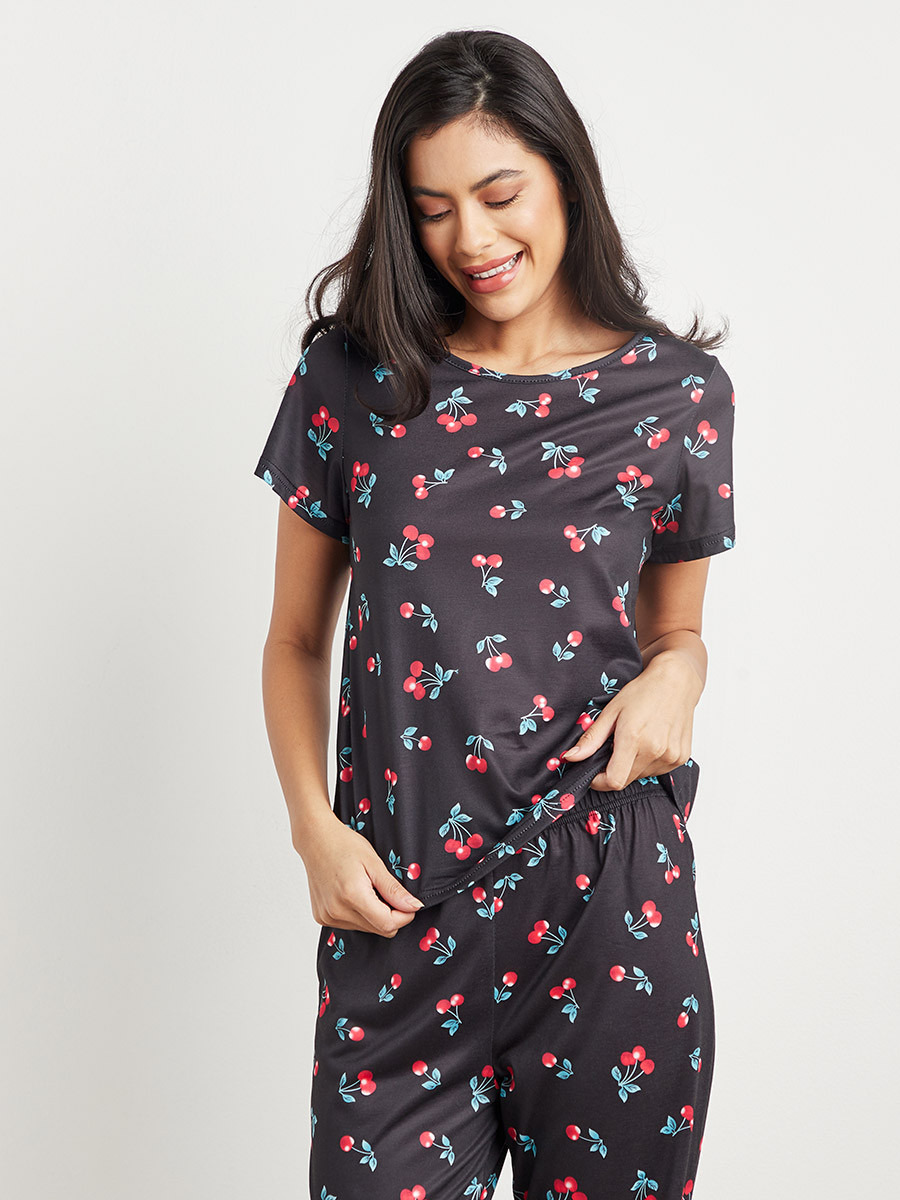 طقم بيجاما بطبعات من ستايلي-women-clothing-nightwear-pyjamas-bottoms-image-4