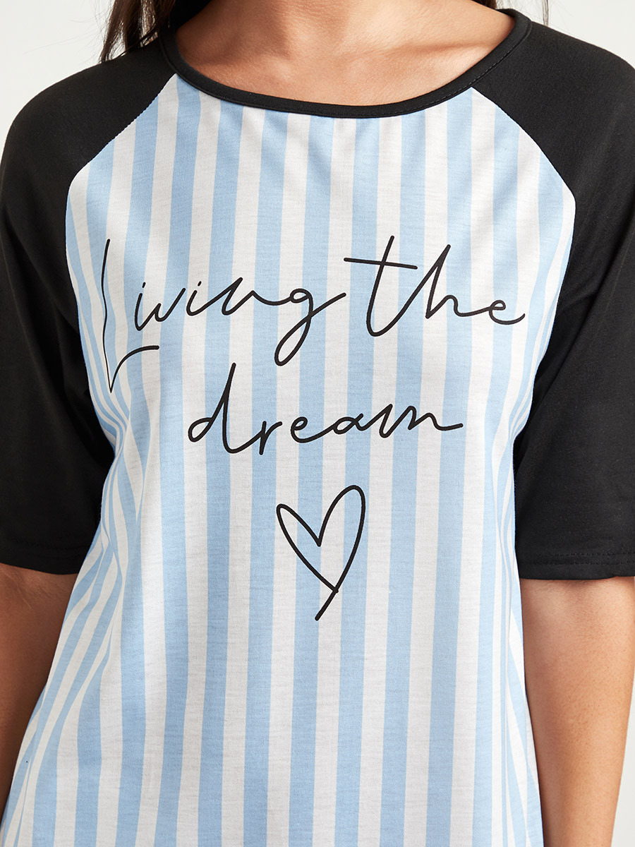قميص نوم مخطط من ستايلي-women-clothing-nightwear-nighties-image-4