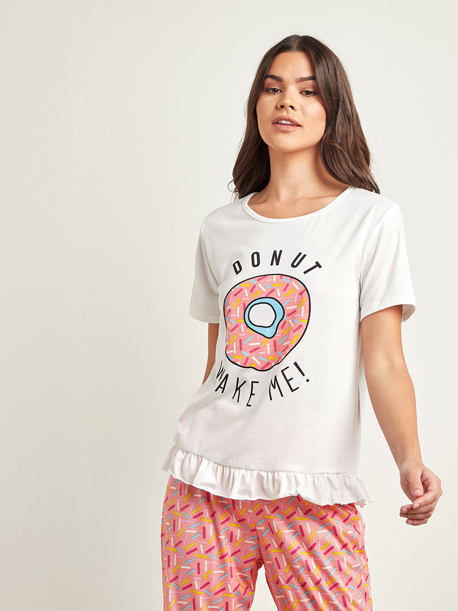 طقم بيجاما مطبع من ستايلي-women-clothing-nightwear-pyjamas-longsets-image-3