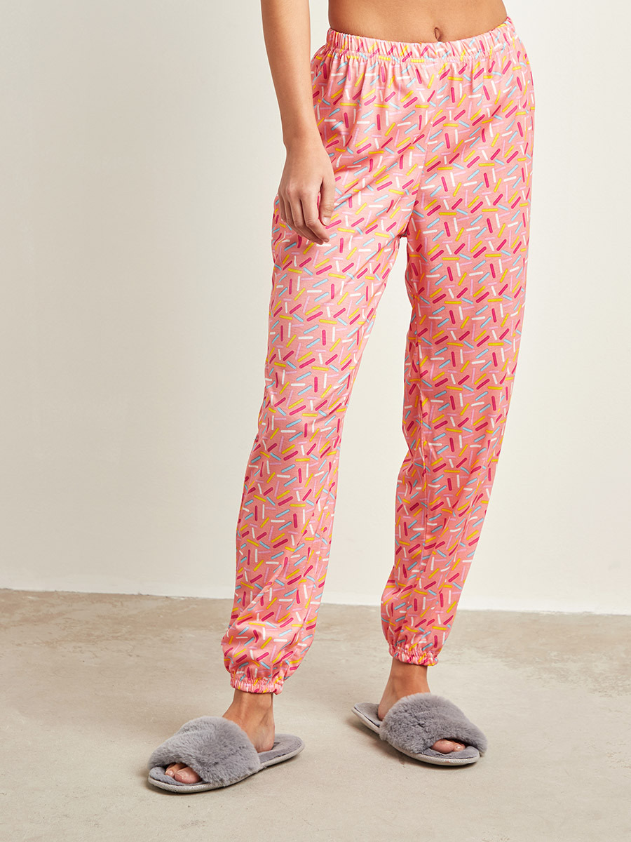 طقم بيجاما مطبع من ستايلي-women-clothing-nightwear-pyjamas-longsets-image-4