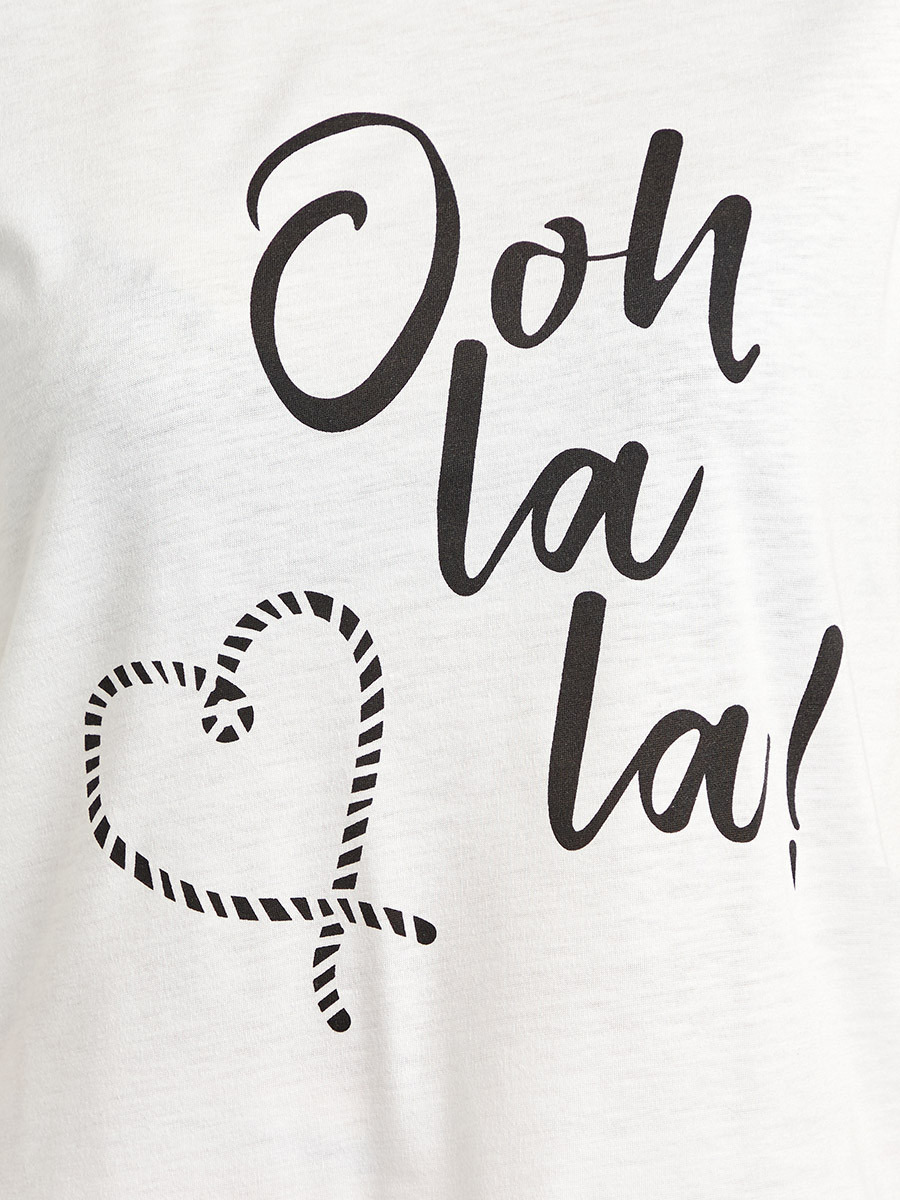Styli Slogan Printed Ruffle Hem T-shirt and Pyjama Set-women-clothing-nightwear-pyjamas-bottoms-image-5