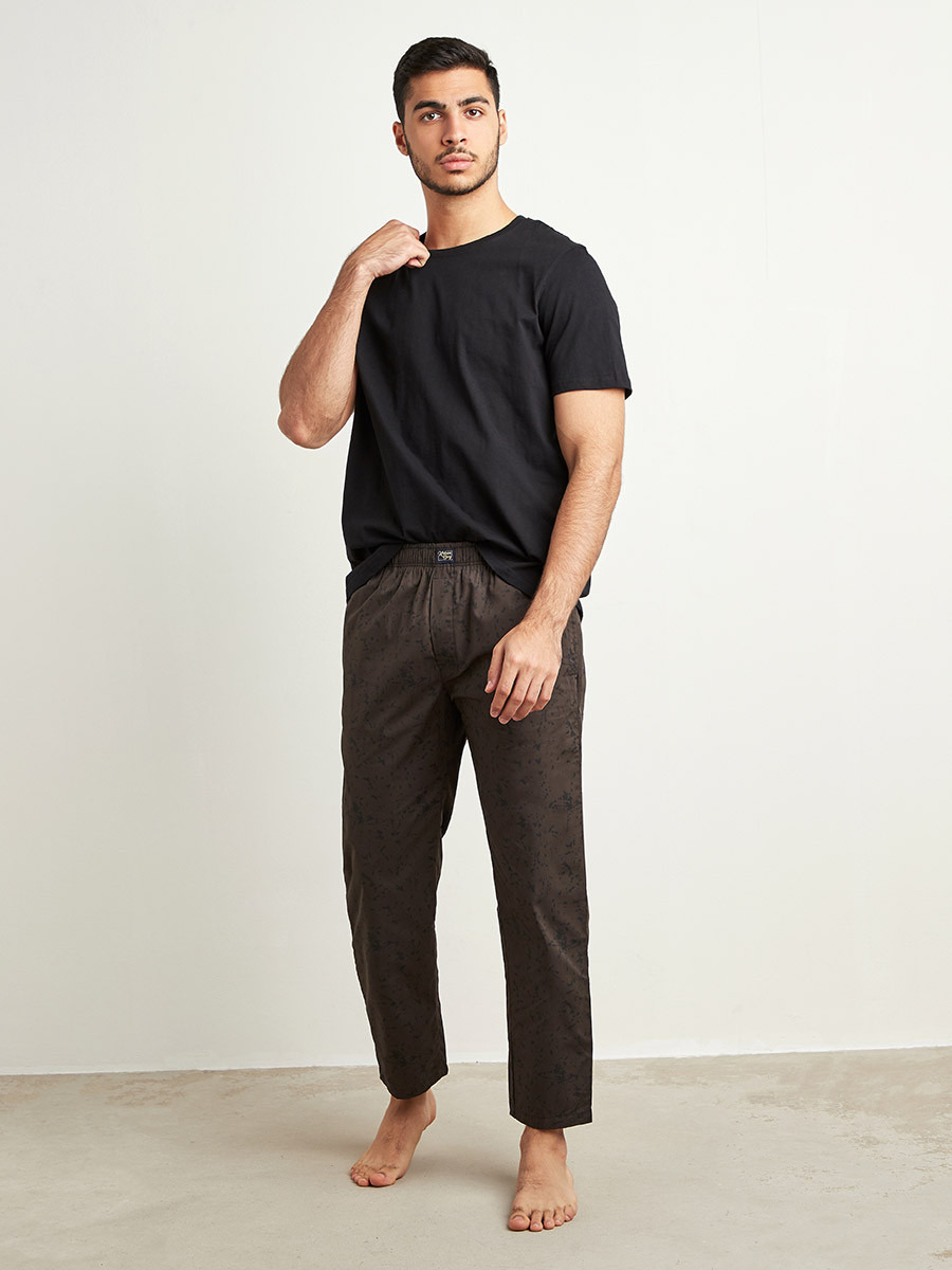بنطلون بيحاما قطن بارز الملمس-men-clothing-nightwear-pyjamaandshorts-image-2