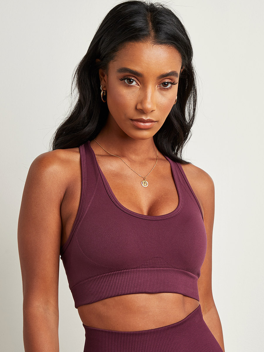 بلوزة قصيرة رياضية سادة بسحاب من ستايلي-sports-women-clothing-tshirtsandvests-image-1