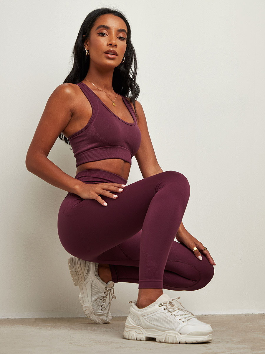 بلوزة قصيرة رياضية سادة بسحاب من ستايلي-sports-women-clothing-tshirtsandvests-image-2