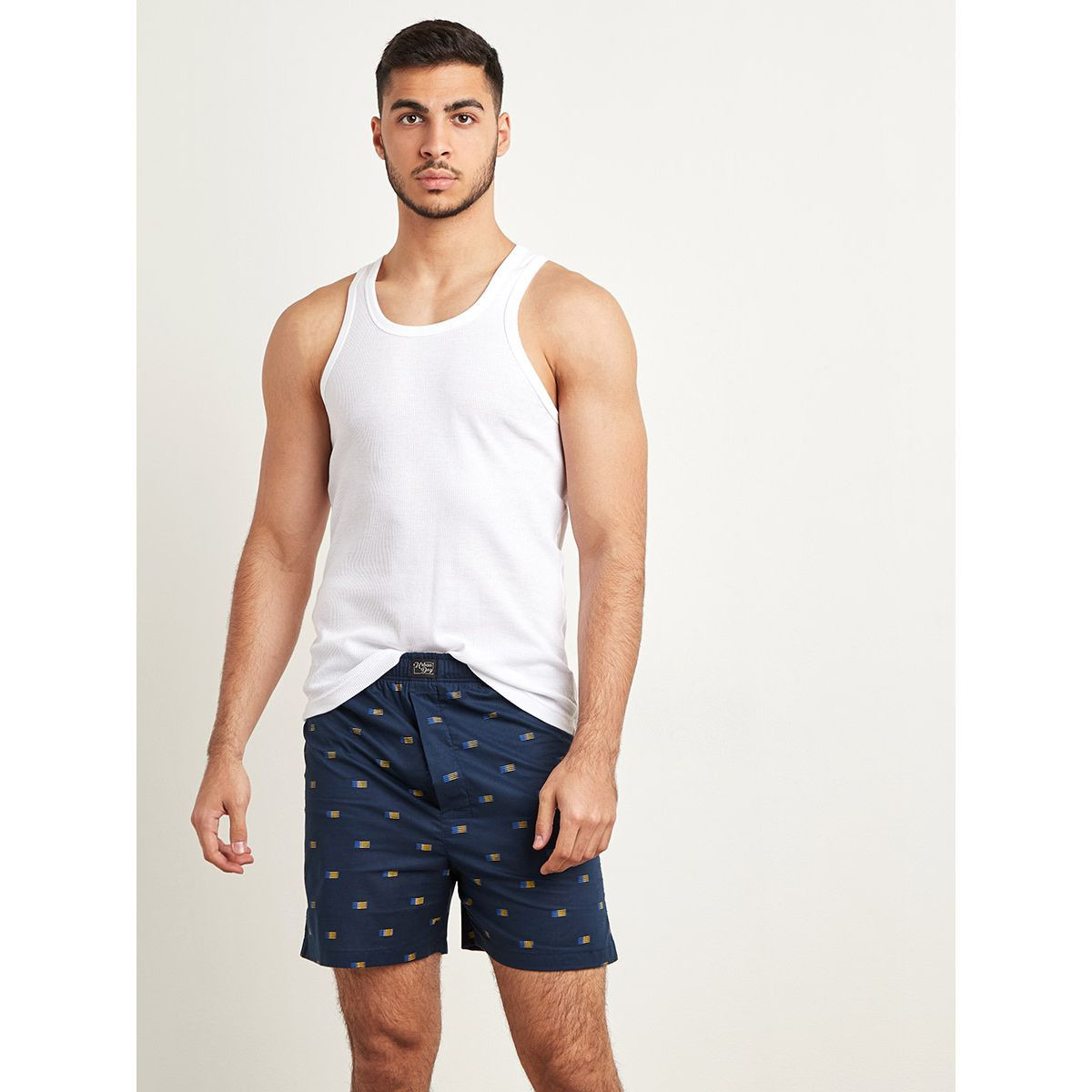 Ditsy Print Cotton Boxer with Back Pocket-men-clothing-innerwear-underwear-image-1