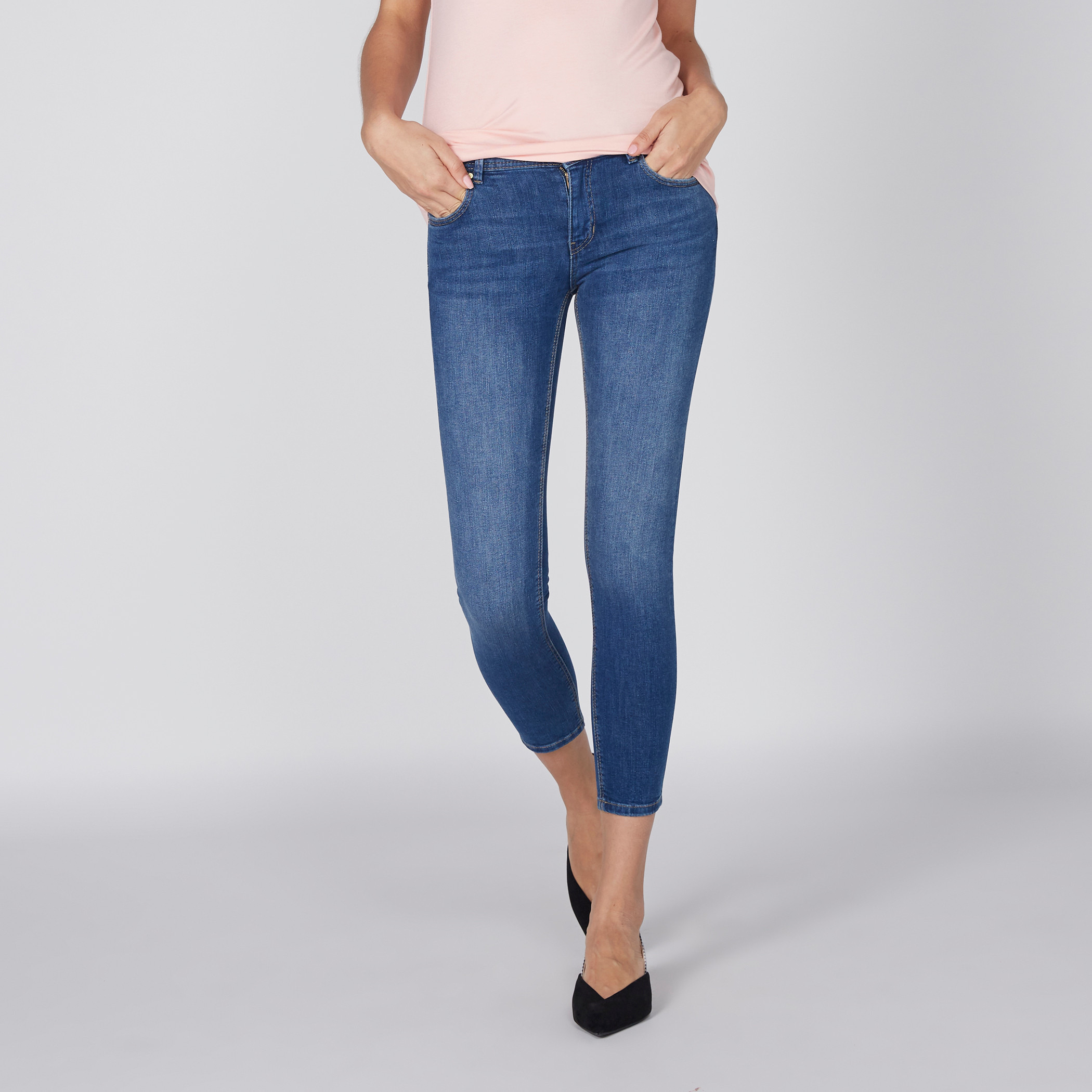 Lee cooper hot sale cropped jeans