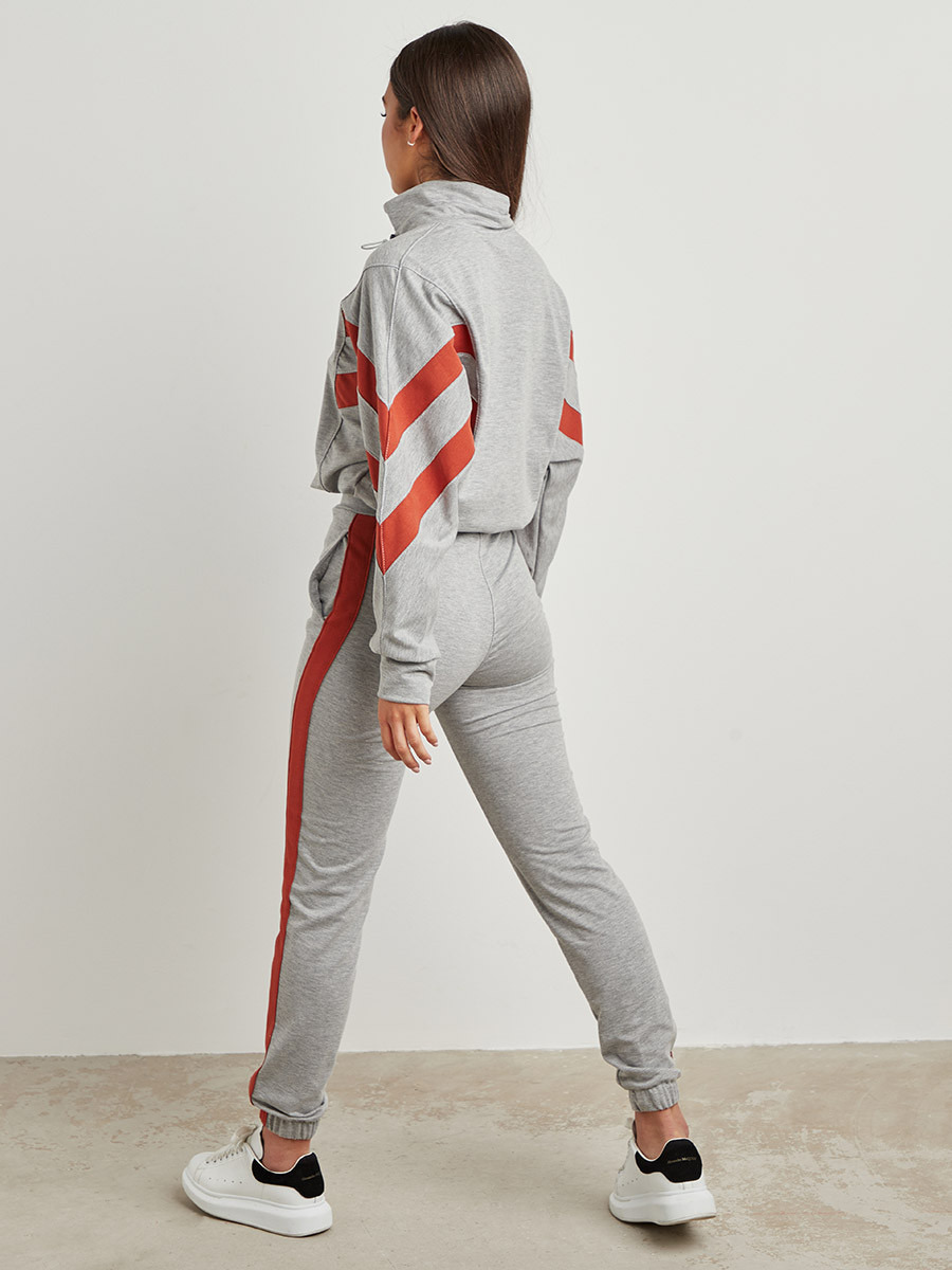 Styli Toggle Detail Striped Pullover and Jogger Lounge Set-women-clothing-nightwear-pyjamas-bottoms-image-3