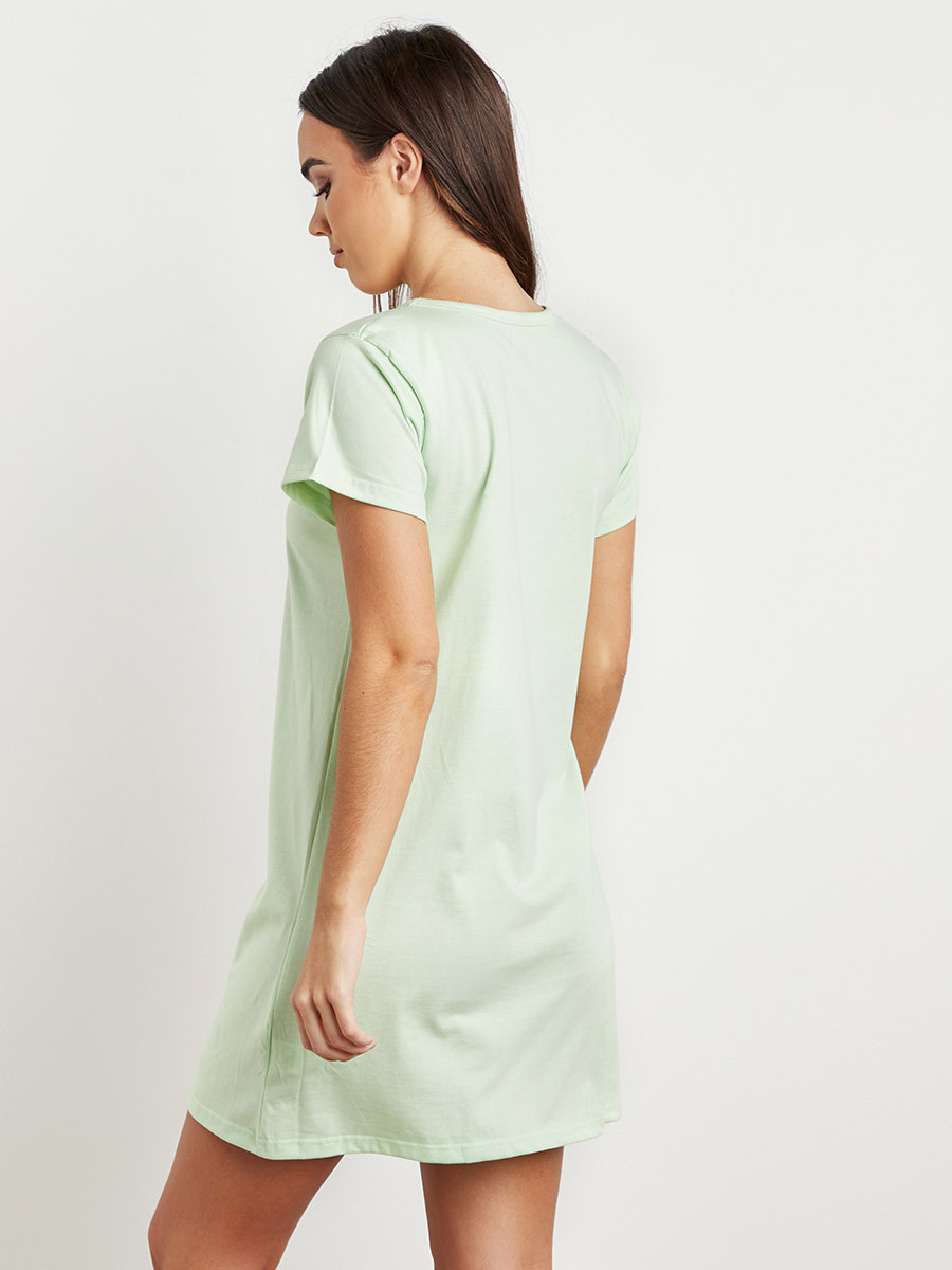 Friyay Printed Mini Sleep Dress with Short Sleeves-women-clothing-nightwear-nighties-image-3