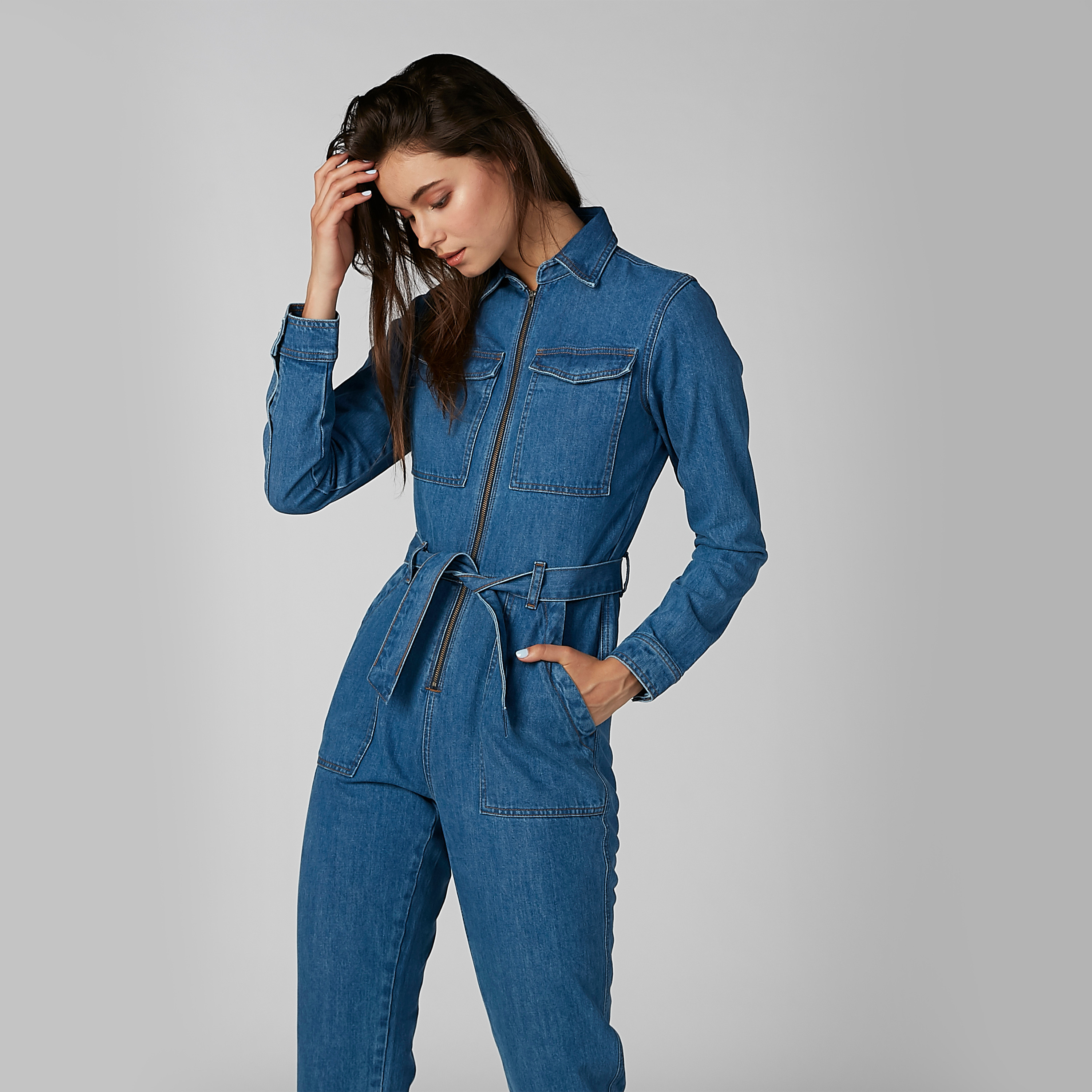 Lee denim hot sale boiler suit