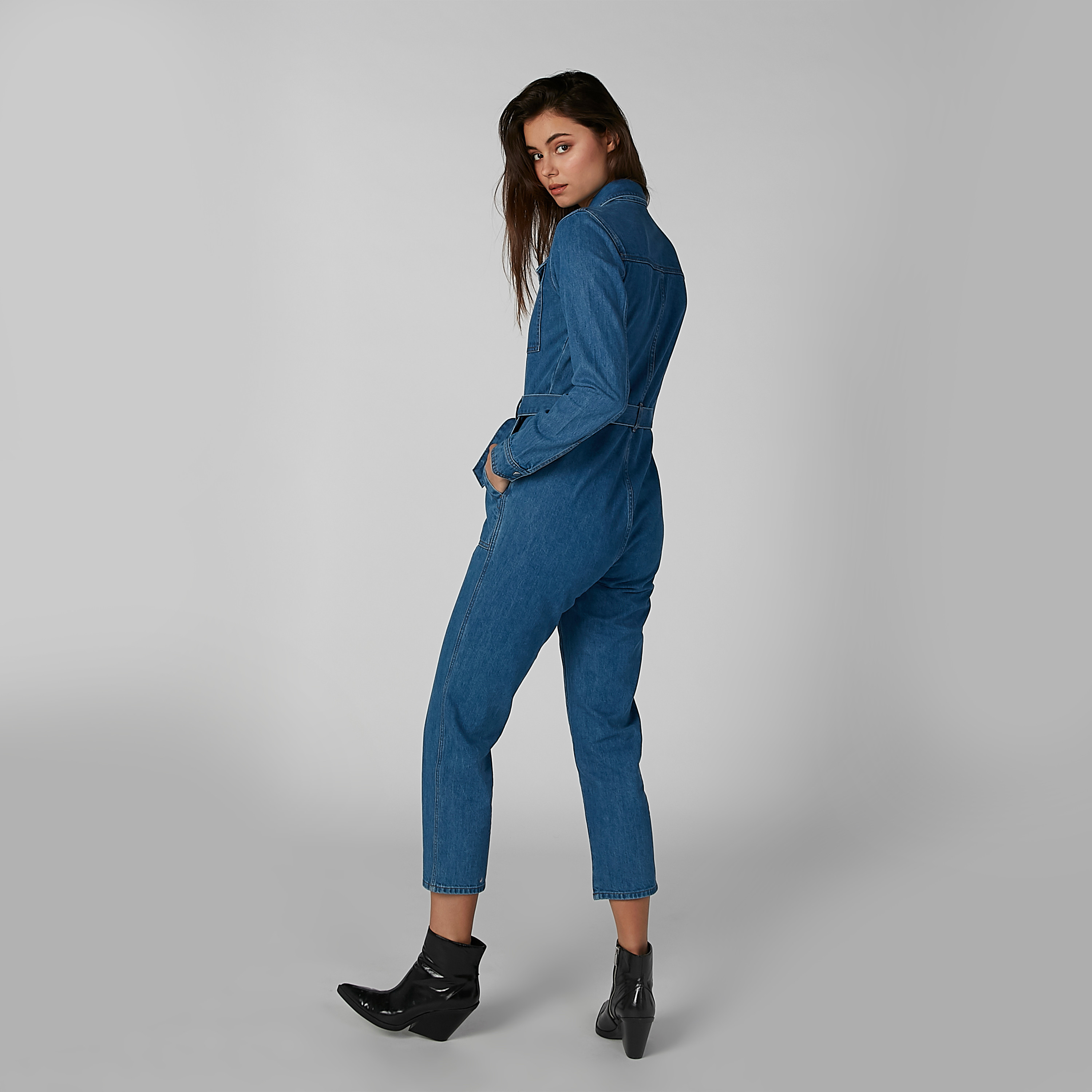 Buy LEE COOPER Womens Regular Fit Solid Jumpsuit | Shoppers Stop