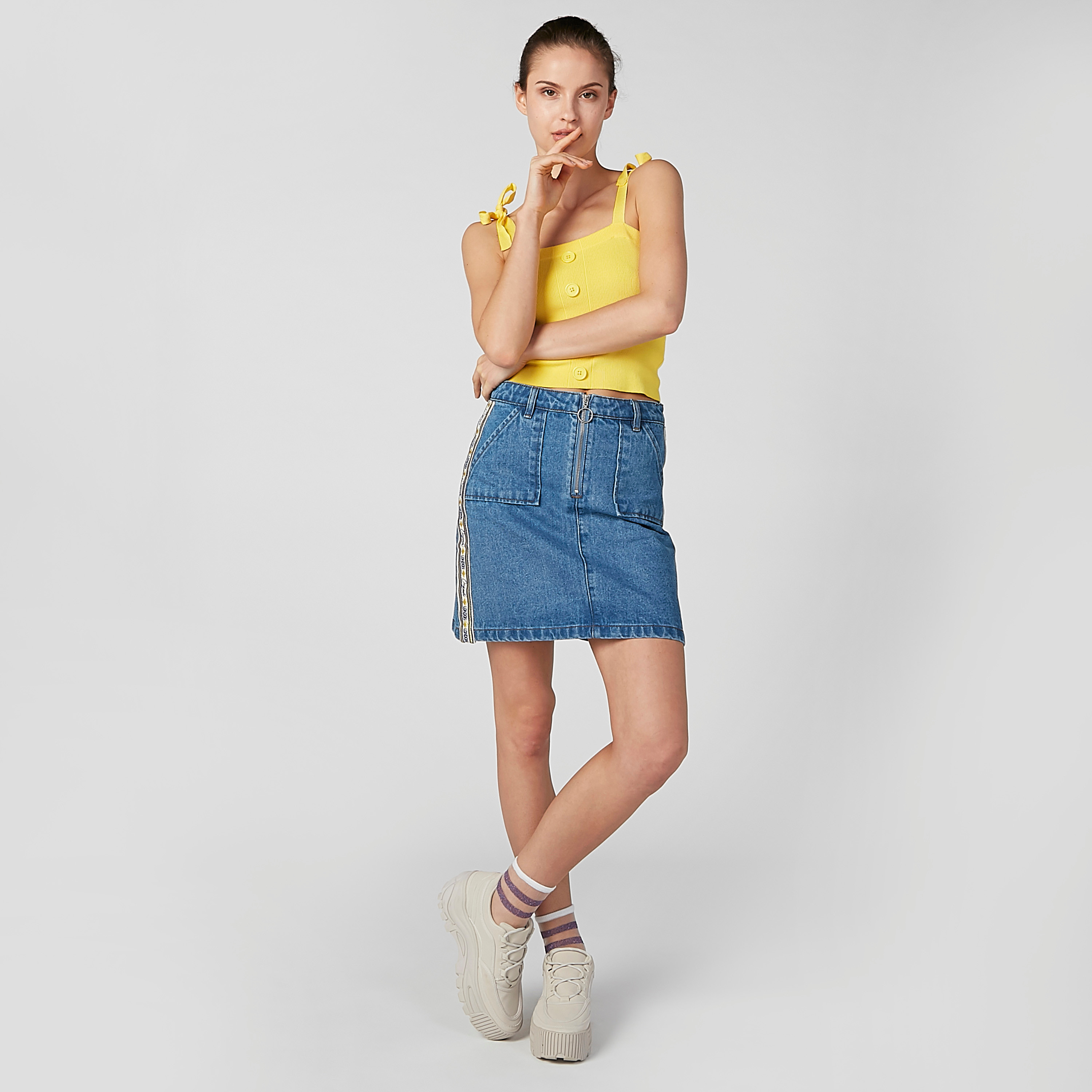 Lee deals denim skort