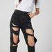 Lee Cooper Distressed High Waist Jeans with Pocket Detail and Belt Loops-Jeans-thumbnailMobile-3