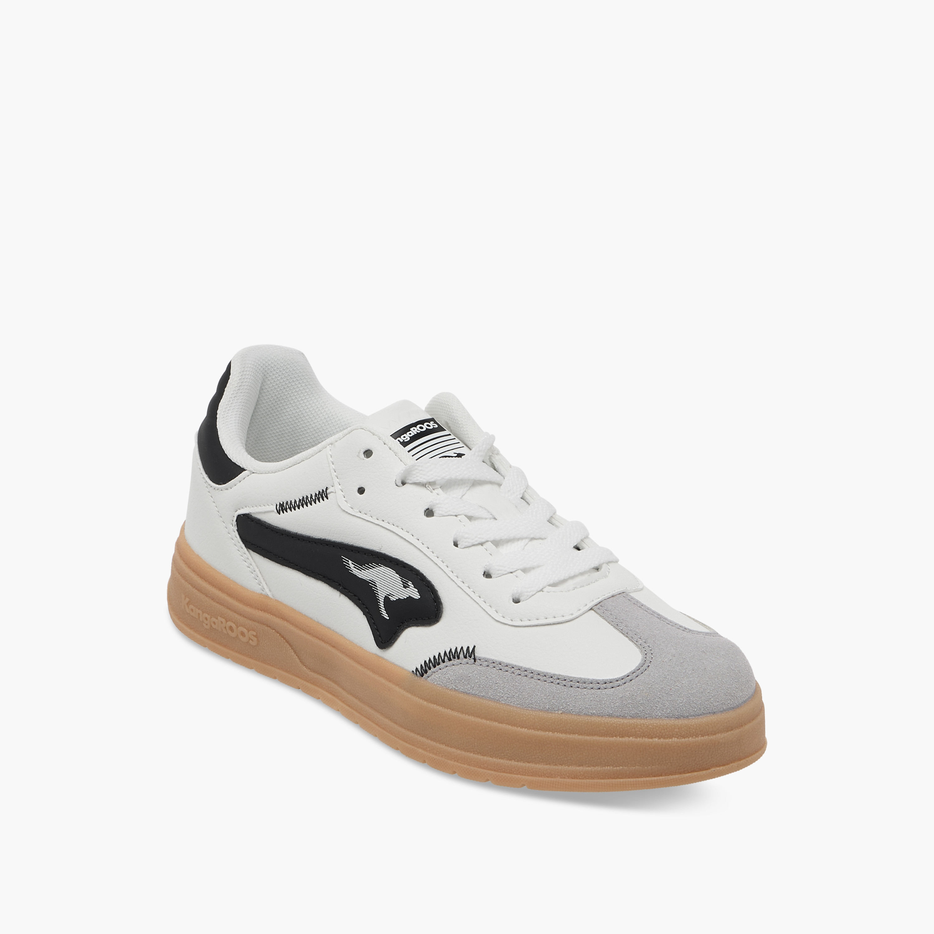 حذاء سنيكرز برباط إغلاق وتفاصيل الشعار للنساء من كانجاروس-women-shoes-sneakers-image-2