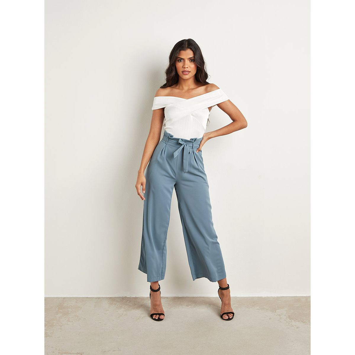 بنطلون بكسرات وخصر مزموم من ستايلي-women-clothing-trousers-image-2