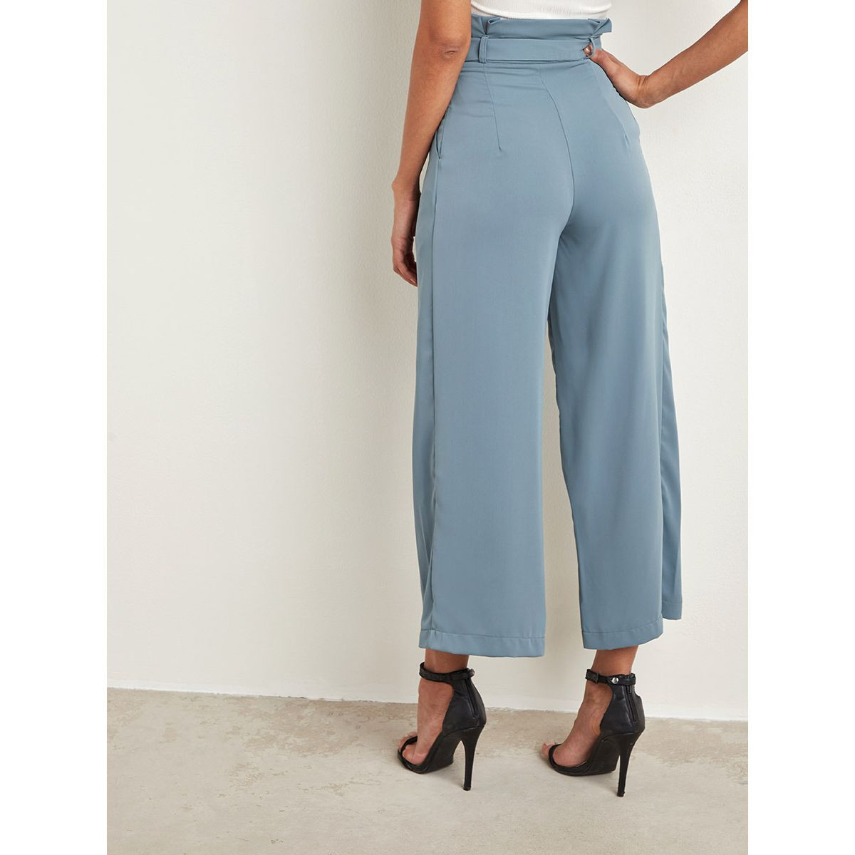 بنطلون بكسرات وخصر مزموم من ستايلي-women-clothing-trousers-image-4