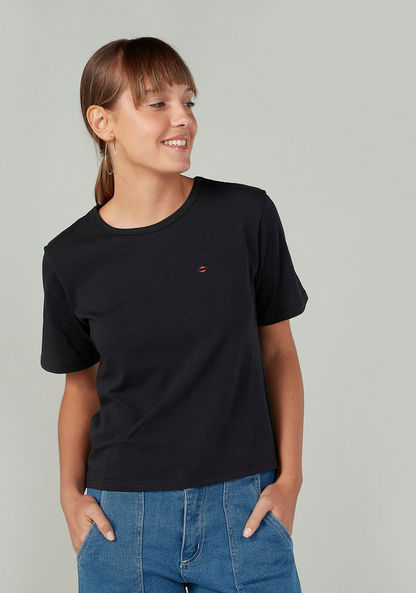 Sustainable Lee Cooper Plain T-shirt with Short Sleeves