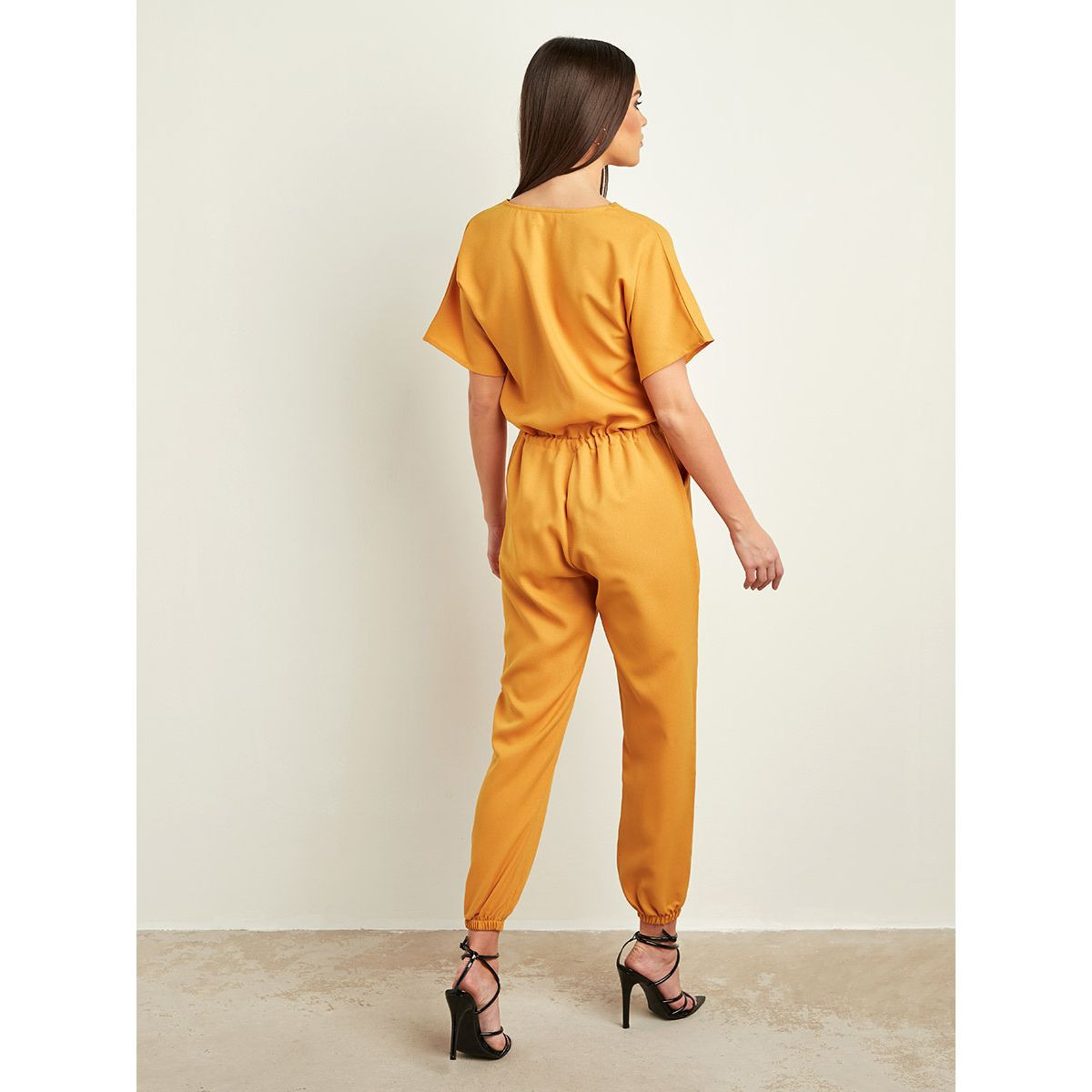 أفرول طويل سادة بخصر مطاطي من ستايلي-women-clothing-jumpsuits-image-3
