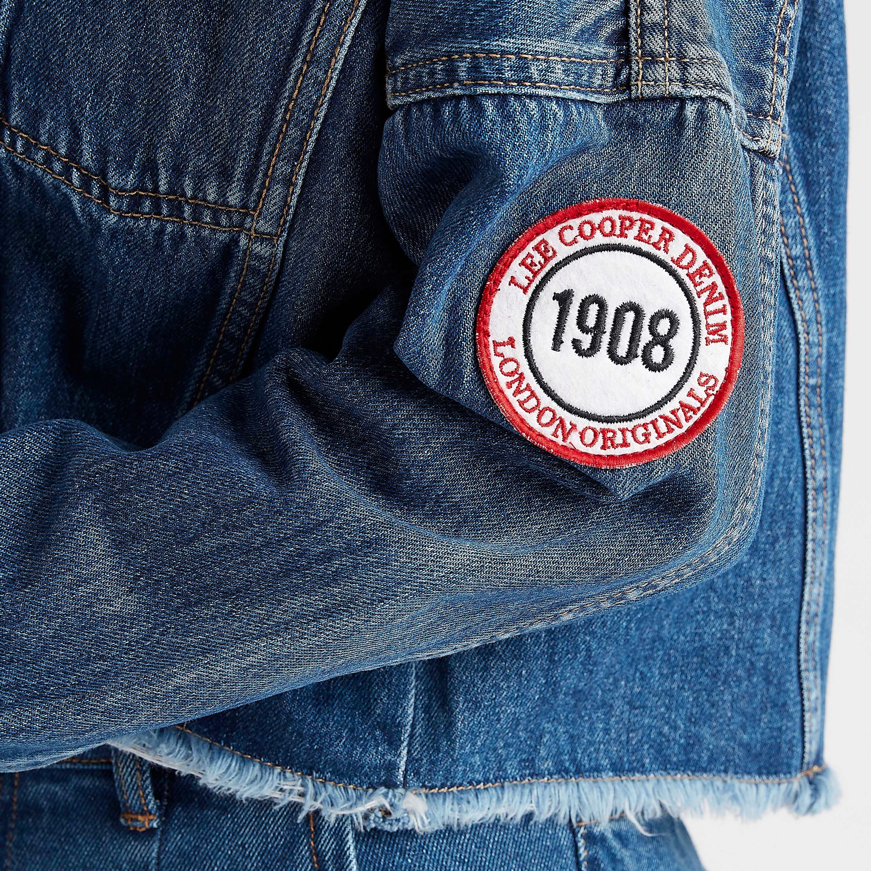 Lee Cooper Solid Denim Jacket with Long Sleeves-women-winterwear-coatsandjackets-jackets-image-7
