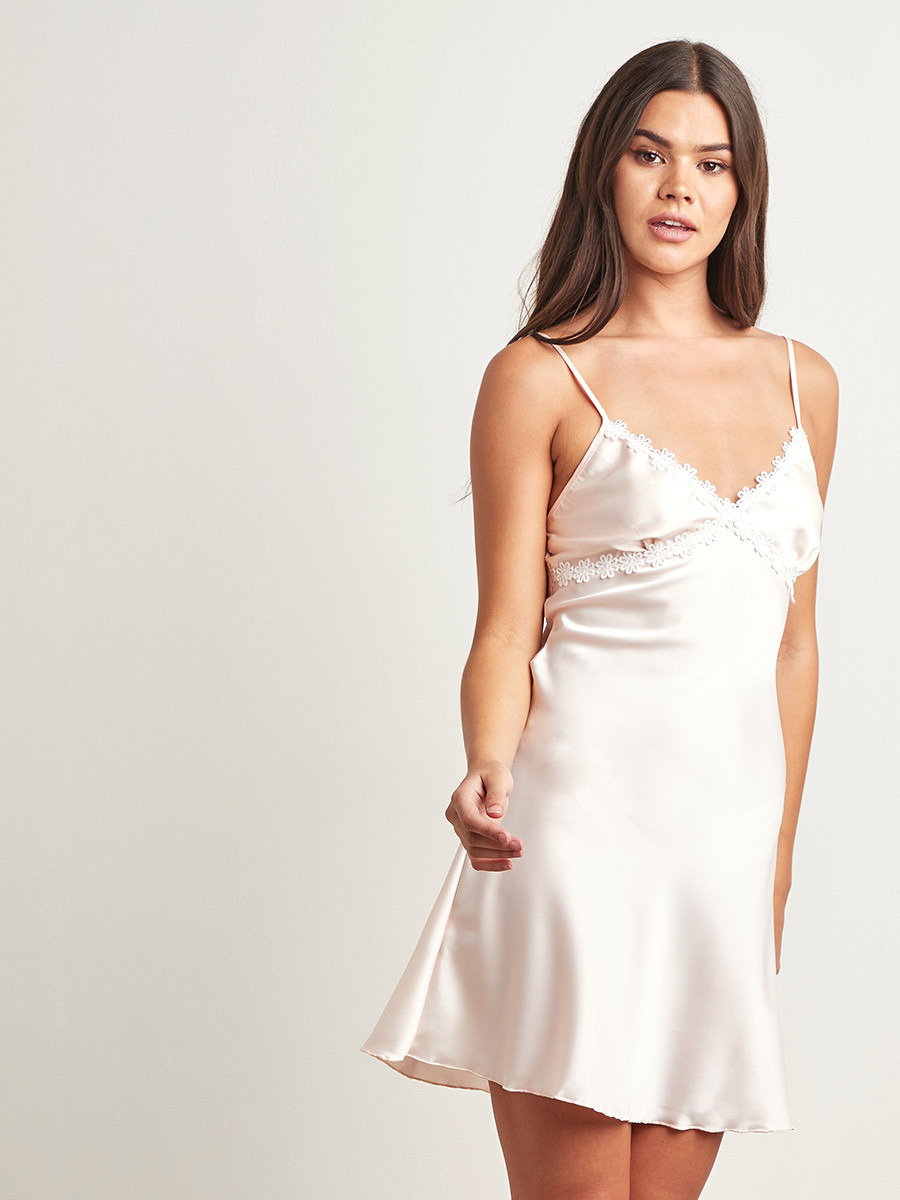 Styli Daisy Lace Trim Slip Dress and Robe Set-women-clothing-nightwear-robes-image-3