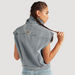 Lee Cooper Solid Denim Jacket with Collar-Jackets-thumbnail-3