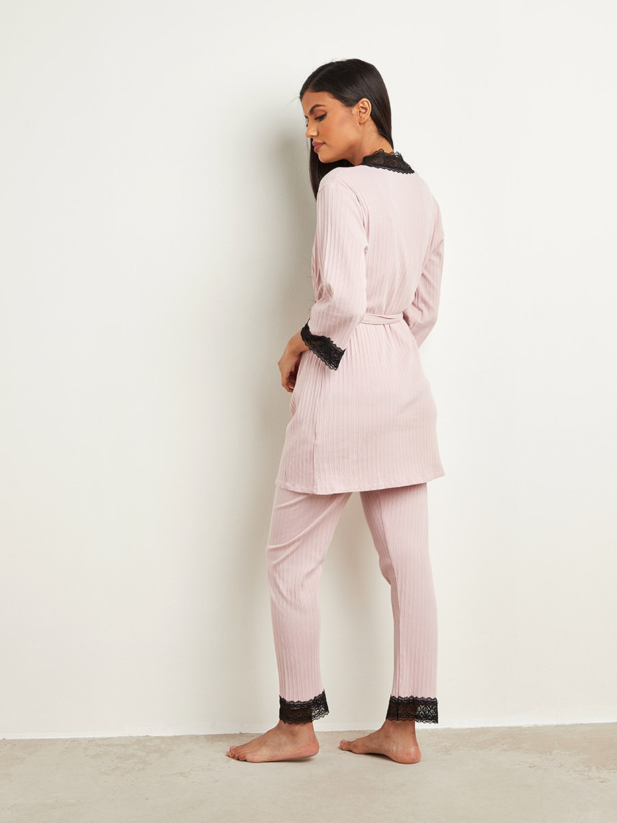 طقم بيجاما من 3 قطع من ستايلي-women-clothing-nightwear-pyjamas-longsets-image-5