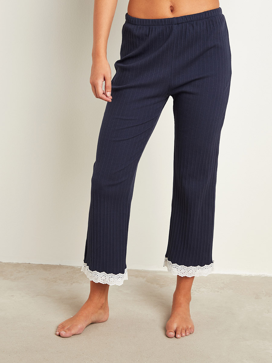 مجموعة من 3 بلوزة وبنطلون سادة وروب بحزام من ستايلي-women-clothing-nightwear-pyjamas-longsets-image-7