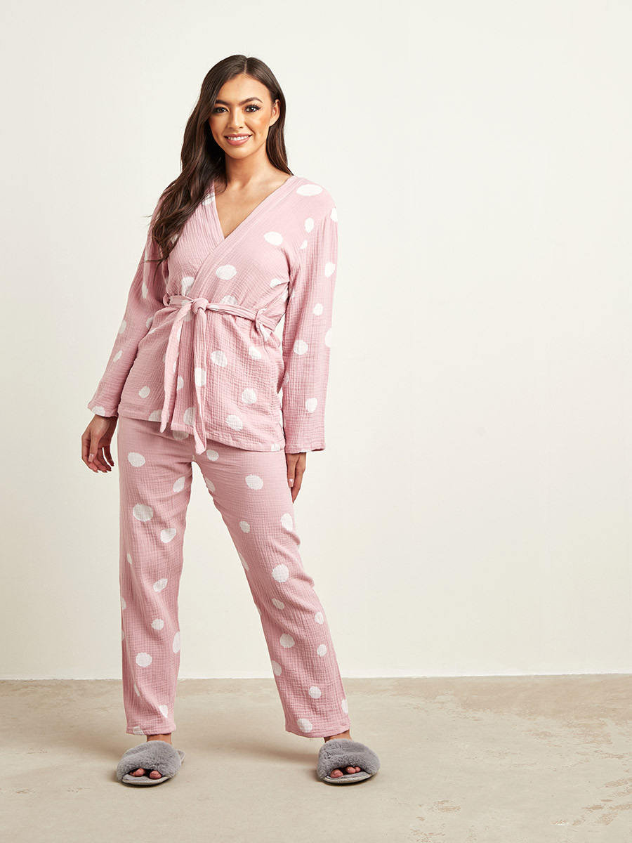 طقم بيجاما من 3 قطع من ستايلي-women-clothing-nightwear-pyjamas-longsets-image-5