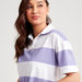 Lee Cooper Striped Polo T-shirt with Short Sleeves-Polos-thumbnailMobile-2