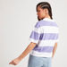 Lee Cooper Striped Polo T-shirt with Short Sleeves-Polos-thumbnail-3