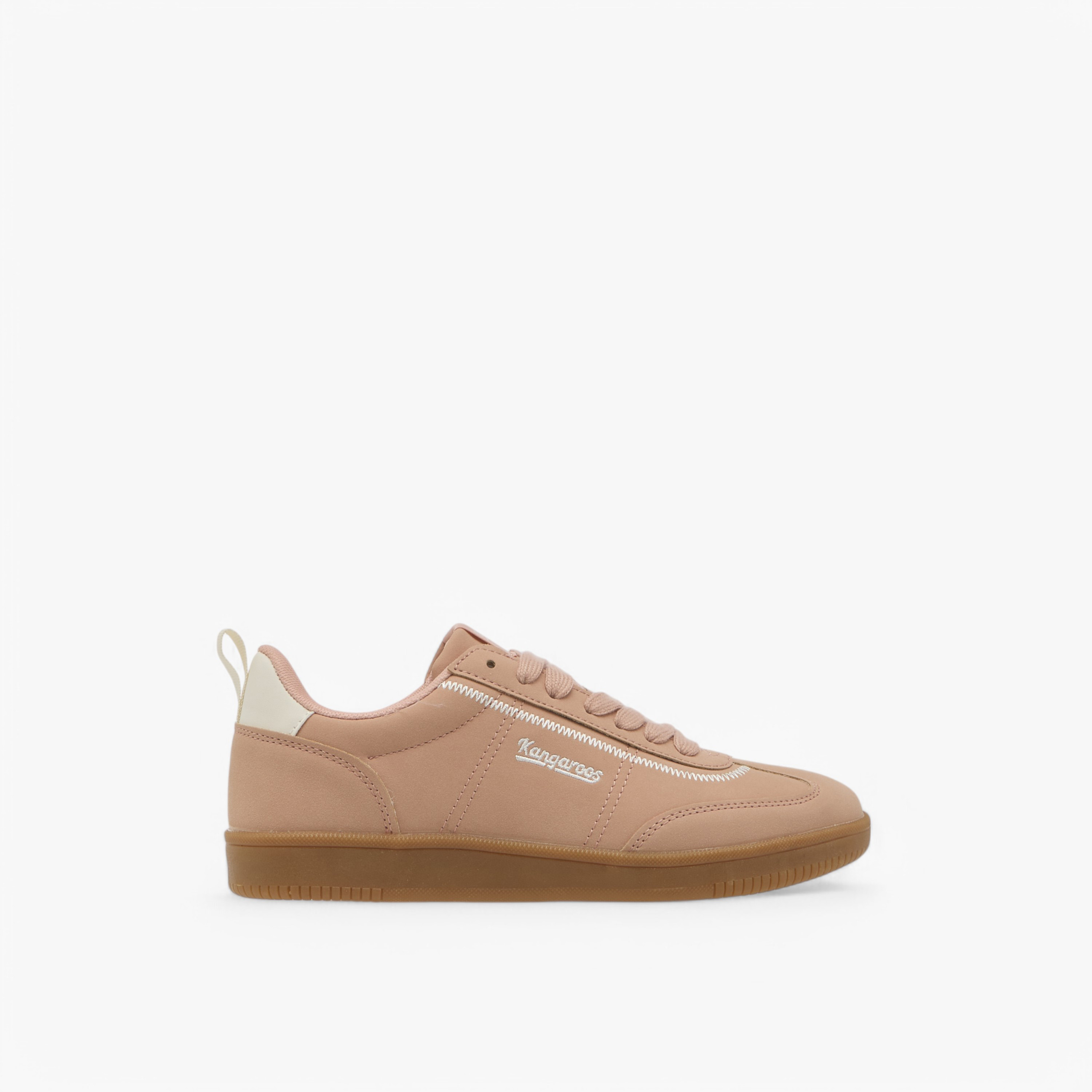 KangaROOS Women's Logo Embroidered Sneakers with Lace-Up Closure-women-shoes-sneakers-image-3