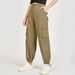 Lee Cooper Solid Cargo Pants with Button Closure and Pockets-Pants-thumbnailMobile-0