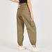 Lee Cooper Solid Cargo Pants with Button Closure and Pockets-Pants-thumbnail-3