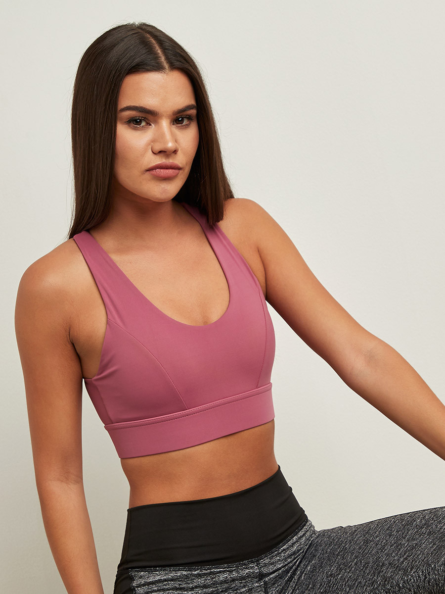 Styli Crossback Strap Firm Support Sports Bra-women-clothing-sportswearandactivewear-sportsbras-image-1