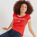 Lee Cooper Printed Crew Neck T-shirt with Cap Sleeves-T Shirts-thumbnailMobile-0