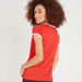 Lee Cooper Printed Crew Neck T-shirt with Cap Sleeves-T Shirts-thumbnail-3