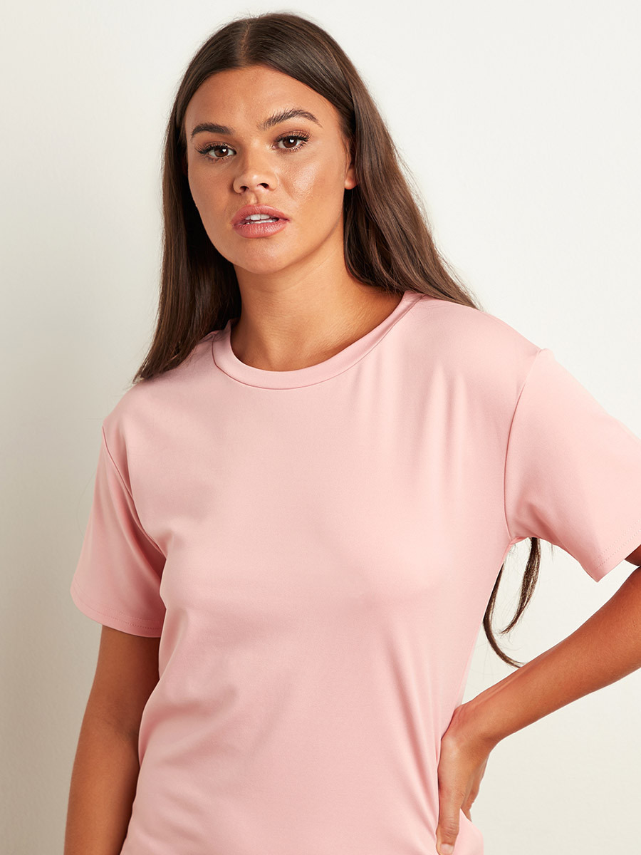 مجموعة من تيشيرت سادة وبنطلون مطبوع من ستايلي-women-clothing-nightwear-pyjamas-longsets-image-5