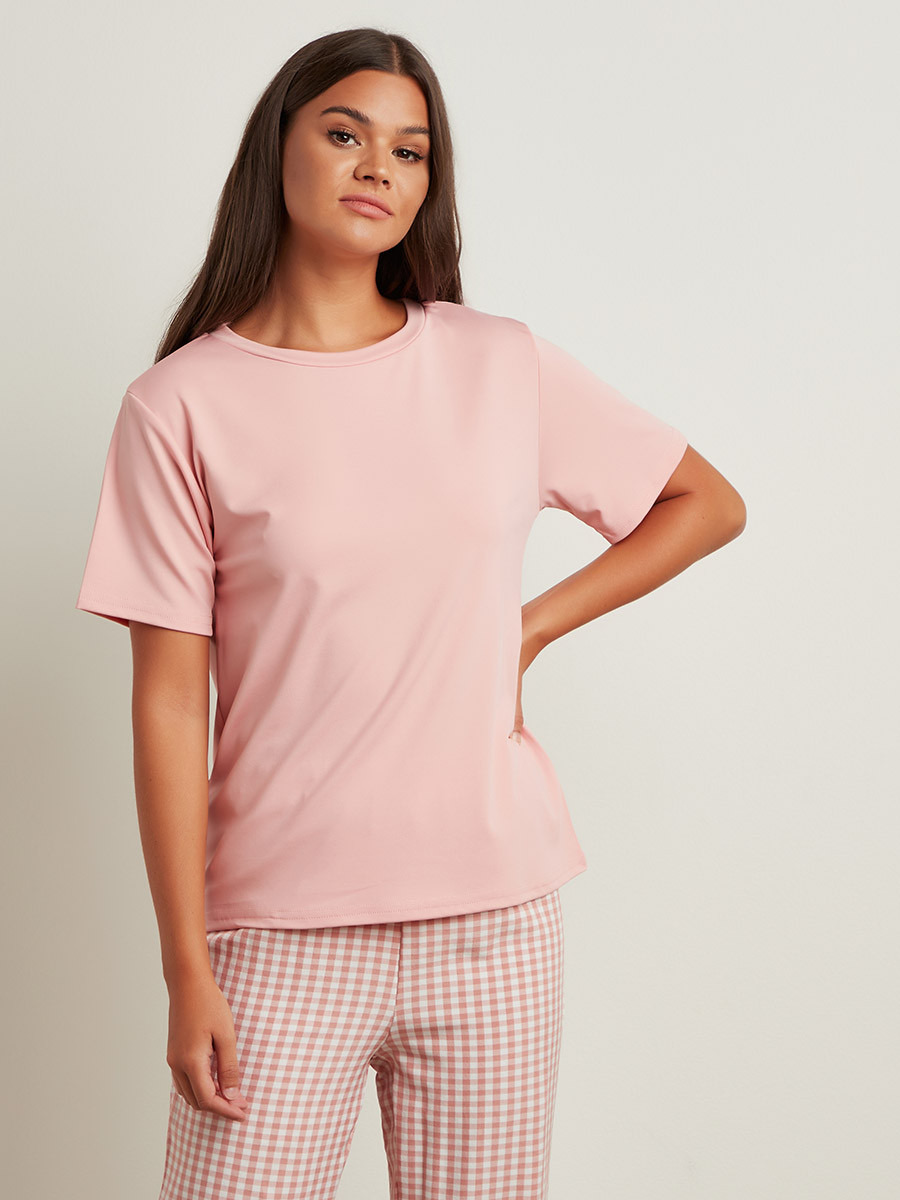 مجموعة من تيشيرت وبنطلون بيجاما من ستايلي-women-clothing-nightwear-pyjamas-longsets-image-2